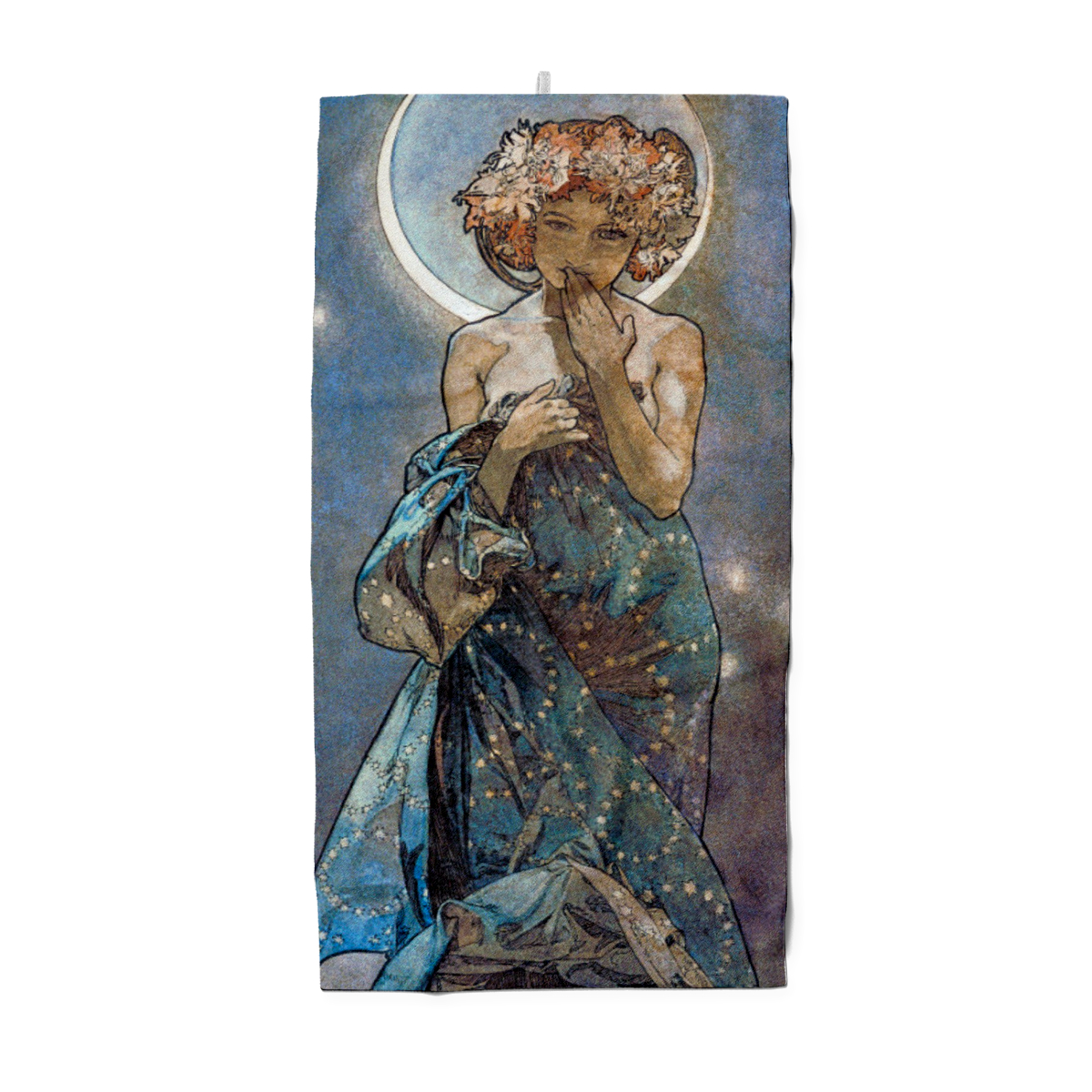 Handtuch Sterne: Der Mond - Alfons Mucha