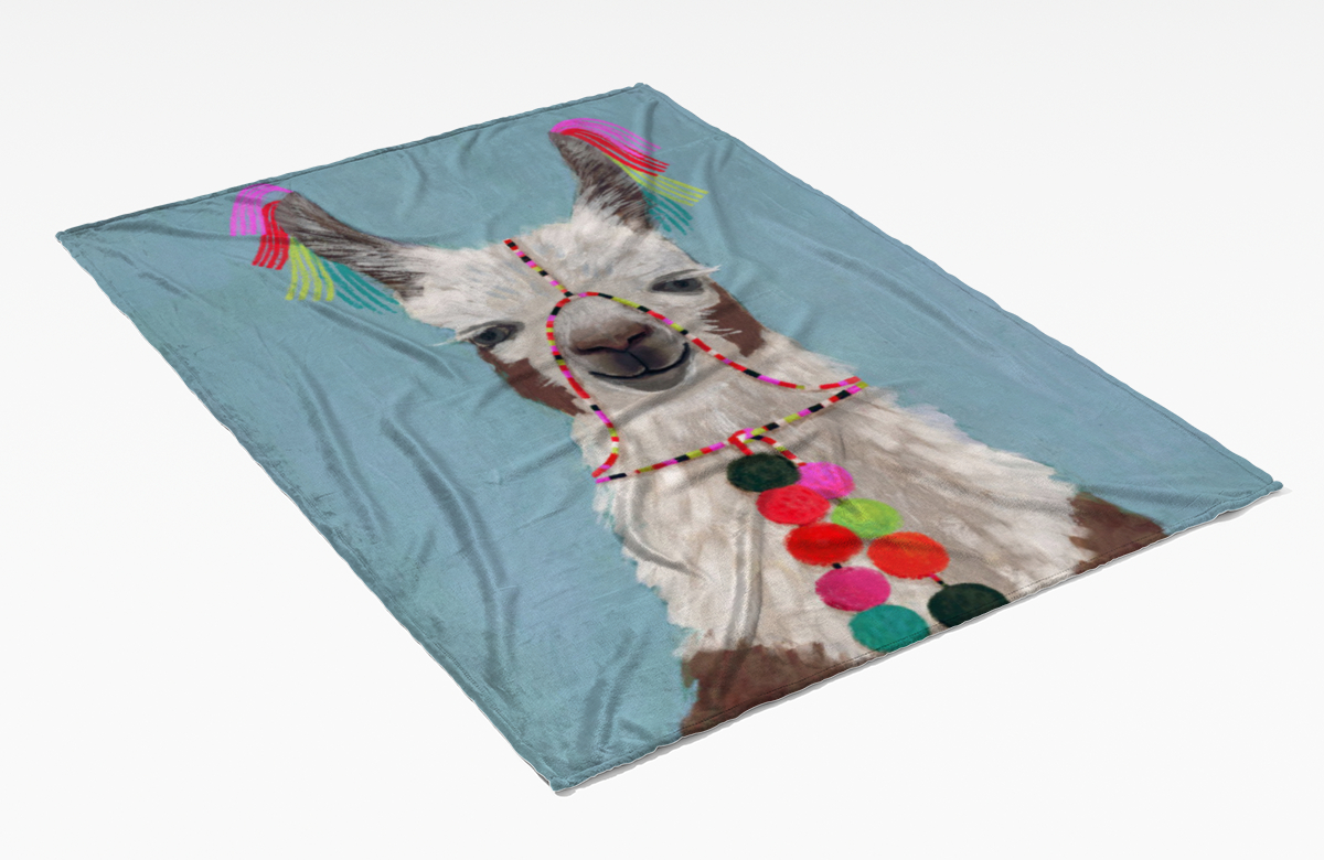 Kuscheldecke Lama III